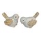 7 Inch Ceramic Bird Figurine Farmhouse Art Home Decor Shelf Sculpture Set of 2